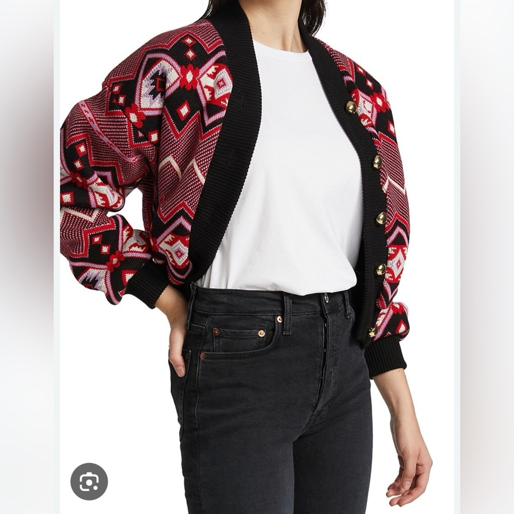 Hayley Menzies Chepstow Wool Bomber Sweater Jacket - Picture 5 of 14